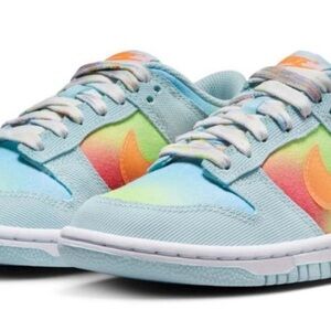 Nike Dunk Low Big Kids Boys/Girls Sneaker - Size 6 Youth - Pastel Rainbow